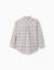 Chemise à manches longues en coton à carreaux Gris clair 2 - vertbaudet enfant 