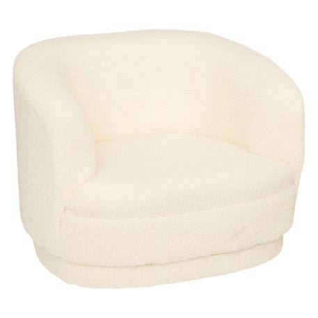 Fauteuil enfant en tissu bouclette - sky Blanc 2 - vertbaudet enfant 