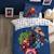 Parure de lit imprimée 100% coton, avengers home team Bleu 1 - vertbaudet enfant 