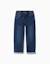 Pantalon de jogging en jean avec cordon de serrage et 5 poches Bleu foncé 1 - vertbaudet enfant 