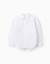 Chemise en popeline à manches longues avec épaules tombantes Blanc 1 - vertbaudet enfant 