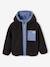 Blouson réversible à capuche garçon bleu grisé+vert sapin 1 - vertbaudet enfant 