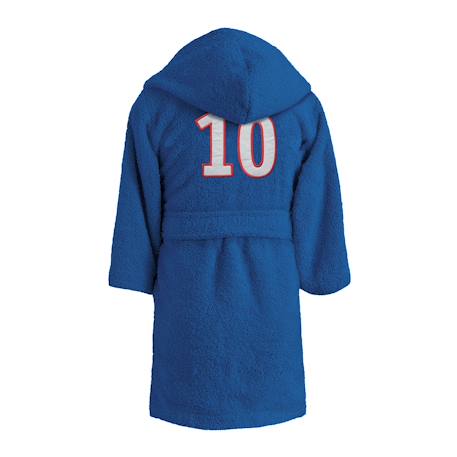 Peignoir enfant à capuche 100% coton, psg magique Bleu 6 - vertbaudet enfant 