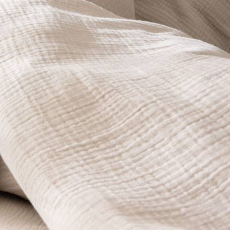 Parure de lit unie en coton, gaze de coton Blanc+Bleu paon+Chocolat+Lichen+Naturel 28 - vertbaudet enfant 