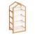 Meuble en bois 4 bacs de rangement - bako Blanc 2 - vertbaudet enfant 