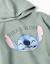 Robe sweat en coton peigné à capuche et imprimé stitch Vert 3 - vertbaudet enfant 
