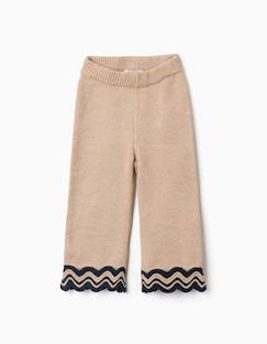 Bébé-Pantalon, jean-Pantalon en maille avec ourlet à rayures