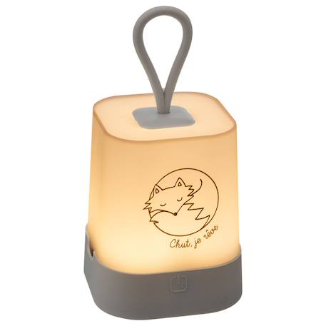Veilleuse sur batterie h.16cm silicone avec poignée Bleu+Gris+Rose 7 - vertbaudet enfant 