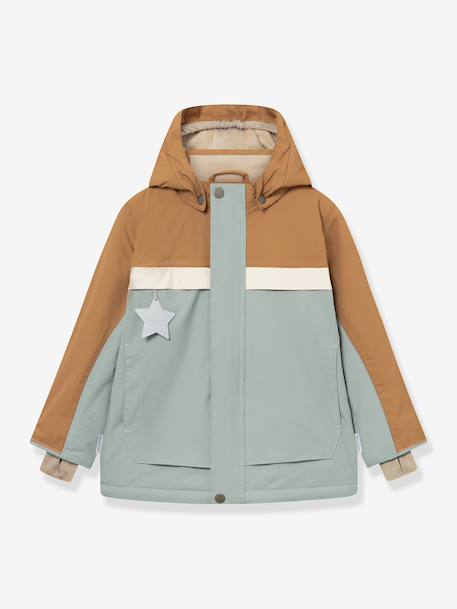 Anorak d'hiver avec doublure polaire MATWALDO enfants MINI A TURE bleu foncé+gris ardoise 4 - vertbaudet enfant 