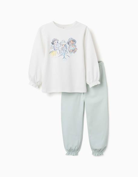 Fille-Pyjama long en coton avec princesses disney