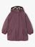 Parka fille à capuche doublée imitation fourrure bois de rose+noir+prune+vert foncé 15 - vertbaudet enfant 