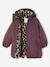 Parka fille à capuche doublée imitation fourrure bois de rose+noir+prune+vert foncé 16 - vertbaudet enfant 