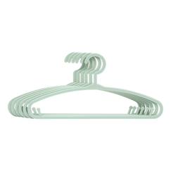 Chambre et rangement-Lot de 6 cintres enfant blanc plastique