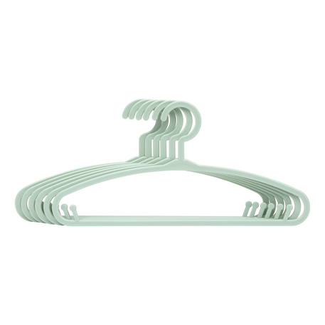 Lot de 6 cintres enfant blanc plastique Blanc+Bleu+Gris+Jaune+Rose+Vert 17 - vertbaudet enfant 