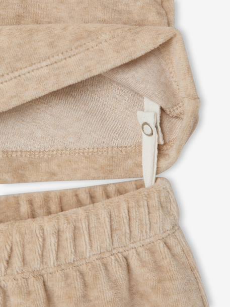 Lot de 2 pyjamas bébé fille ouverture dos beige chiné 9 - vertbaudet enfant 