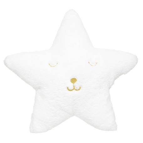 Coussin étoile en fourrure - maia Blanc 1 - vertbaudet enfant 