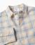 Chemise à manches longues en coton à carreaux Gris clair 3 - vertbaudet enfant 