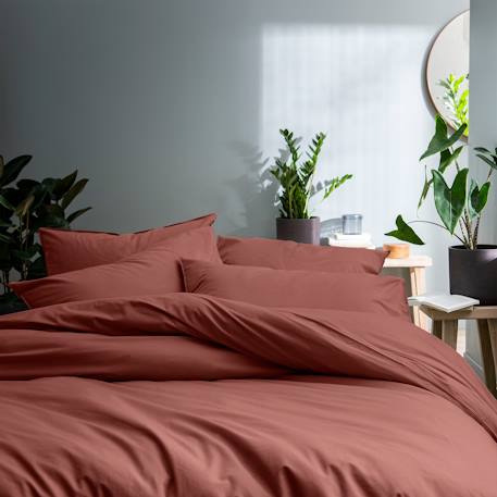 Set de 2 taies d'oreiller unies à volant, coton lavé Anthracite+Blanc+Caramel+Lie de vin+Lin+Miel 21 - vertbaudet enfant 