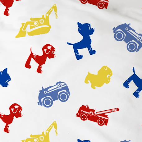 Parure de lit imprimée + drap housse 100% coton, pat patrouille patboy Bleu 6 - vertbaudet enfant 