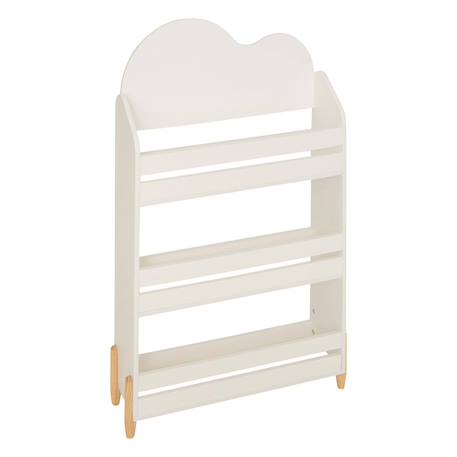 Bibliothèque 3 niveaux en bois - douceur Beige+Blanc+Rose 5 - vertbaudet enfant 