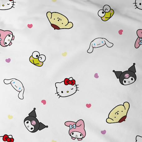 Parure de lit enfant 140x200, 100% coton, hello kitty Blanc 6 - vertbaudet enfant 