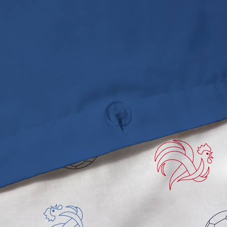 Parure de lit imprimée 100% coton, fff campus Bleu 5 - vertbaudet enfant 
