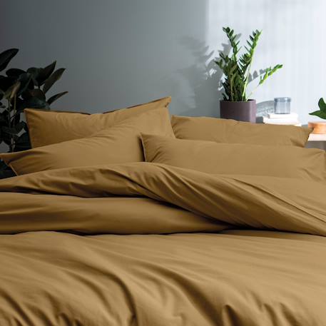 Set de 2 taies d'oreiller unies à volant, coton lavé Anthracite+Blanc+Caramel+Lie de vin+Lin+Miel 31 - vertbaudet enfant 