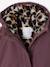 Parka fille à capuche doublée imitation fourrure bois de rose+noir+prune+vert foncé 18 - vertbaudet enfant 