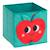 Panier de rangement enfant imprimé pomme - cha cha pop Vert 2 - vertbaudet enfant 