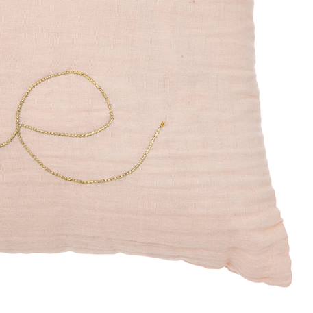 Coussin rectangulaire gaze de coton - Lili Blanc+Bleu gris+Marron+Rose antique+Rose clair+Vert 15 - vertbaudet enfant 