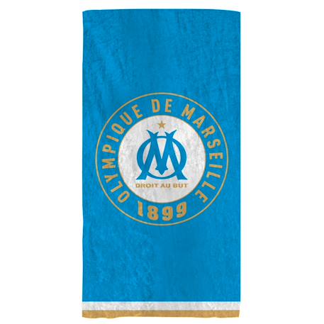 Serviette de bain et de plage imprimée 100% coton, om equipe Bleu 1 - vertbaudet enfant 