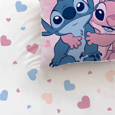 Parure de lit imprimée 100% coton, disney home stitch bisous Rose 2 - vertbaudet enfant 
