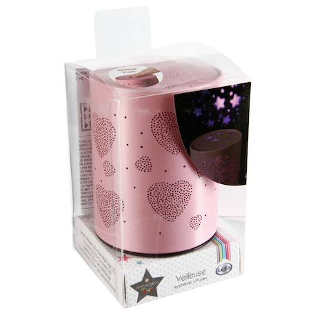 Veilleuse à pile push h.13cm métal Blanc calèche 2 - vertbaudet enfant 