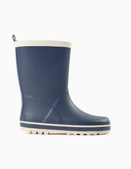 Bottes de pluie en caoutchouc avec semelle antidérapante Bleu 1 - vertbaudet enfant 