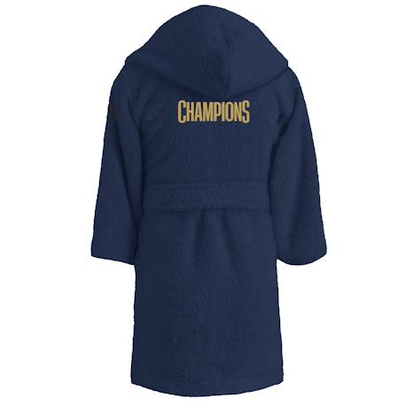 Peignoir enfant brodé 100% coton, psg vainqueurs Bleu 6 - vertbaudet enfant 