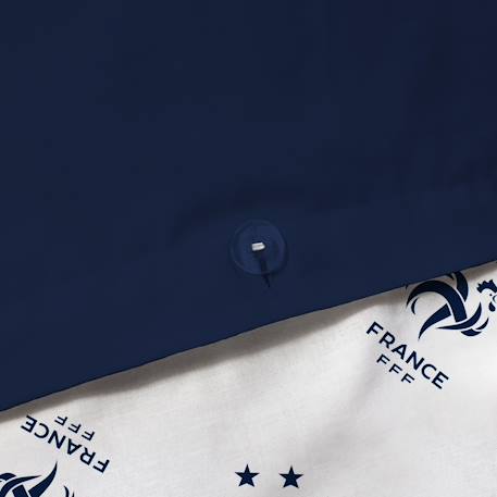 Parure de lit imprimée 100% coton, fff rayures Bleu 6 - vertbaudet enfant 