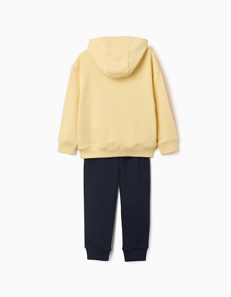 Ensemble sweat et pantalon de jogging avec imprimé Jaune 2 - vertbaudet enfant 