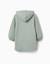 Robe sweat en coton peigné à capuche et imprimé stitch Vert 2 - vertbaudet enfant 