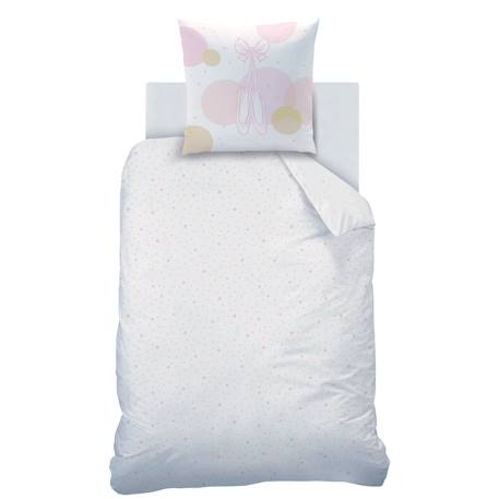 Parure de lit imprimée 100% coton, opéra Blanc, rose 4 - vertbaudet enfant 