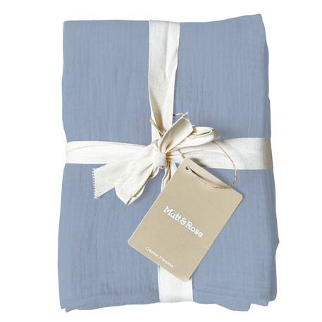 Set de 2 taies d'oreiller unies en coton, gaze de coton Bleu horizon+Bleu paon+Caramel+Chocolat+Lichen+Terre cuite 2 - vertbaudet enfant 
