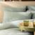 Set de 2 taies d'oreiller unies en coton, gaze de coton Bleu horizon+Bleu paon+Caramel+Chocolat+Lichen+Terre cuite 24 - vertbaudet enfant 
