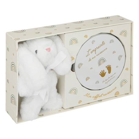 Coffret empreinte bébé avec peluche - aniel Beige 1 - vertbaudet enfant 