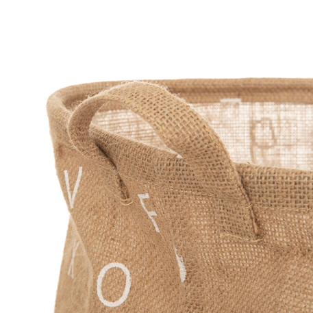 Panier enfant en jute à poignées - alphabet Beige 2 - vertbaudet enfant 