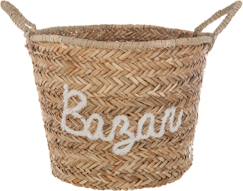 Chambre et rangement-Panier en osier tressé