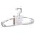 Lot de 6 cintres enfant blanc plastique Blanc+Bleu+Gris+Jaune+Rose+Vert 7 - vertbaudet enfant 
