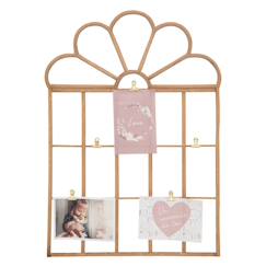 Linge de maison et décoration-Décoration-Cadre, affiche, pêle-mêle-Porte-photos en rotin - colette