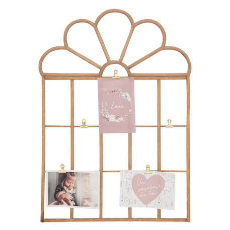 Porte-photos en rotin - colette Beige 1 - vertbaudet enfant 