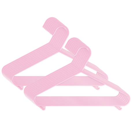 Cintres enfant 16 pièces - 30 cm blanc+Bleu+noir+rose+rose baie 17 - vertbaudet enfant 
