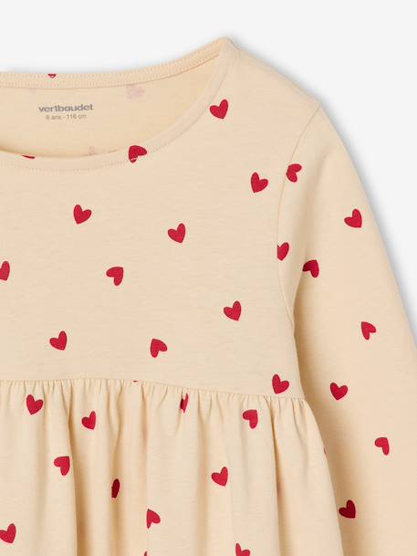 Ensemble fille cardigan et robe imprimée fleurs camel+marine+vert de gris 14 - vertbaudet enfant 