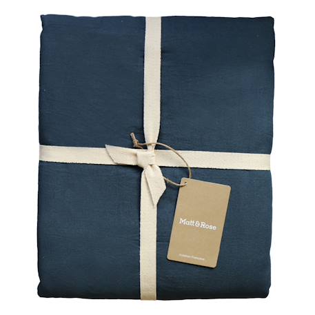 Set de 2 taies d'oreiller unies à franges, coton lavé Anthracite+Blanc+Bleu glacier+Bleu nuit+Caramel+Lichen+Lie de vin+Lin+Miel+Nude+Terre cuite 17 - vertbaudet enfant 